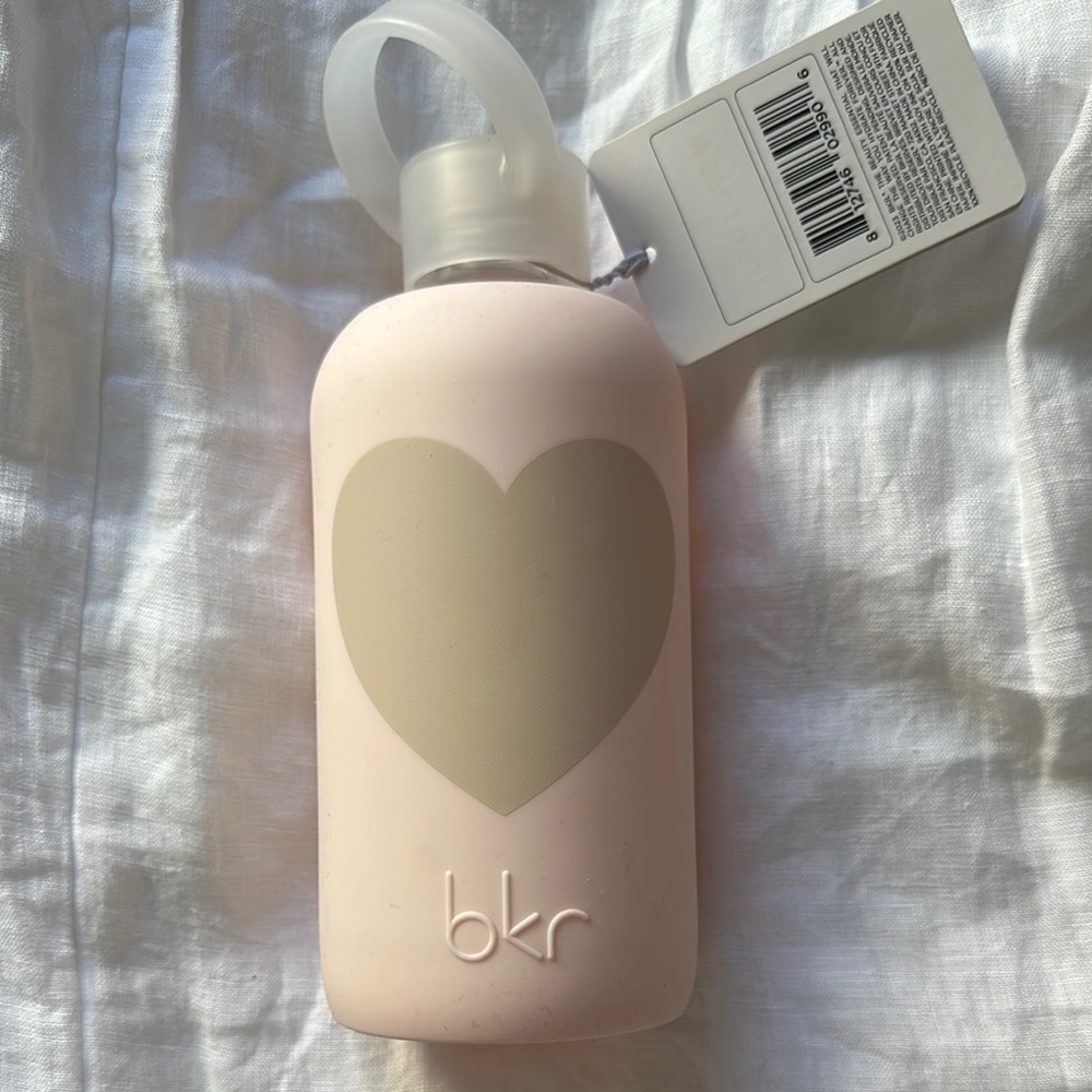 BKR Pink Heart Water Bottle Tutu Love 16oz